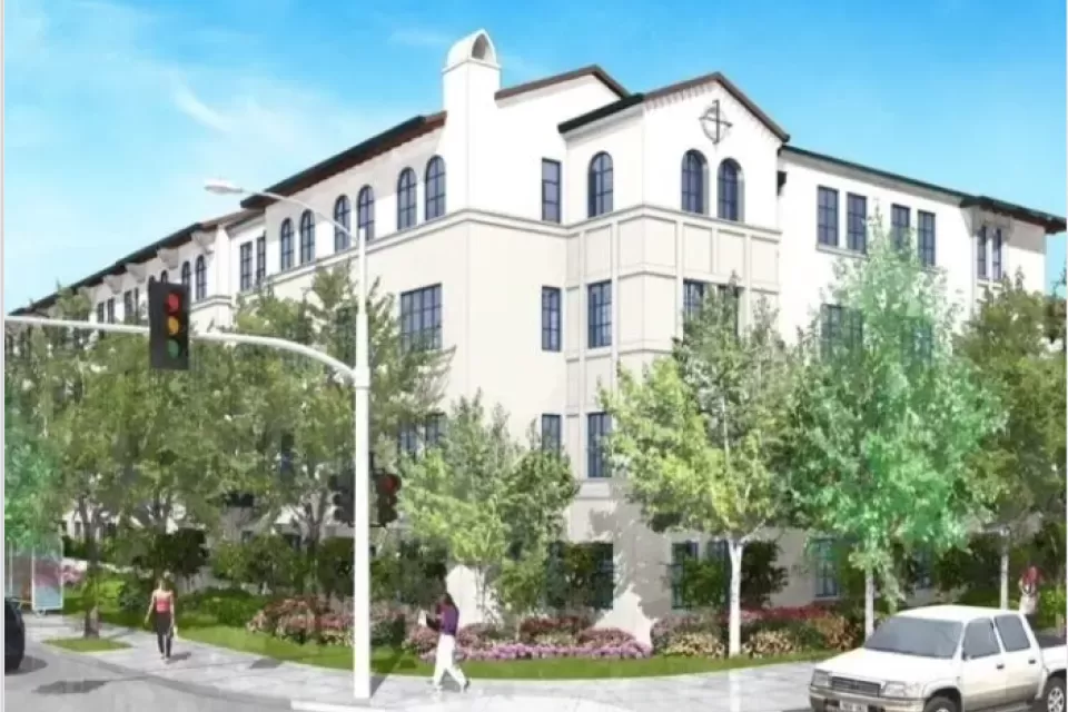 A rendering of a proposed affordable housing project in Livermore, California